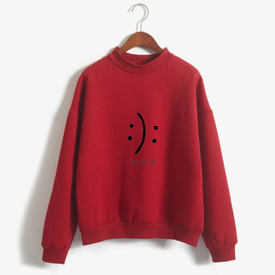 Suéter Smiley Casual Holgado Cuello Redondo para Mujer - Image 6