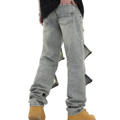 Pantalón de Trabajo Denim Recto con Bolsillos - Image 2