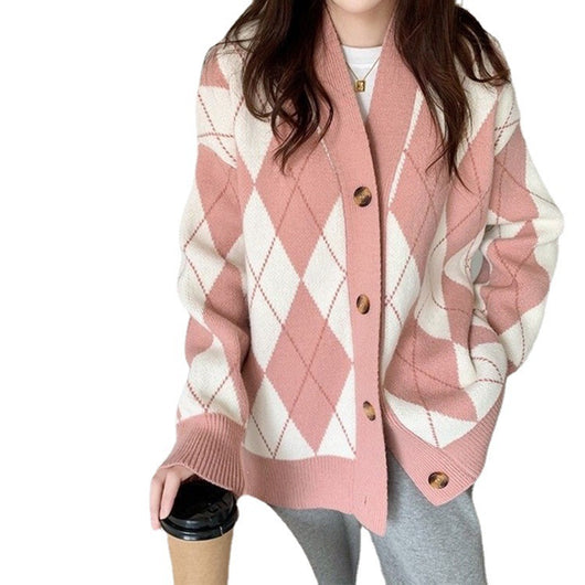 Cardigan de Contraste de Colores Diamond para Mujer - Image 9