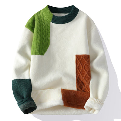 Suéter Casual Pesado Cuello Redondo para Hombre - Image 6