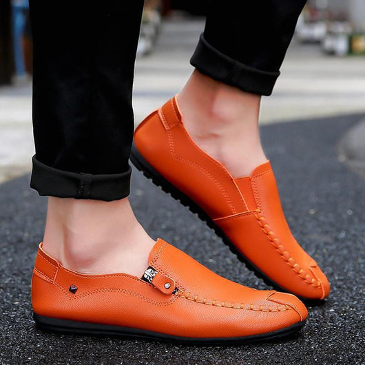 Zapatos Casuales de Cuero para Hombre - Cómodos y Versátiles para Otoño e Invierno - Image 9