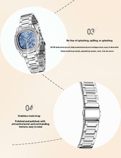 Reloj de Cuarzo Nautiloide Resistente al Agua para Mujer - Image 15