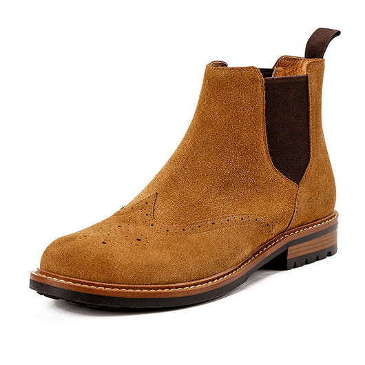 Botas Brogue Artesanales de Cuero Frosted para Hombre - Estilo Británico Clásico - Image 10
