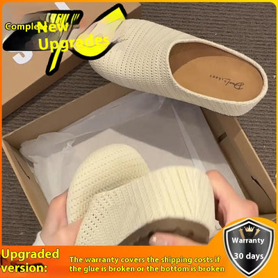 Pantuflas Baotou Cómodas Antideslizantes para Mujer - Image 11