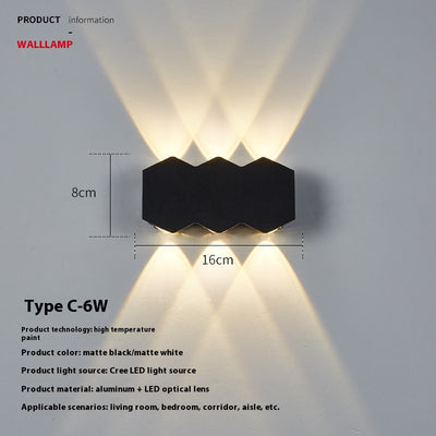 Lámpara de Pared LED Minimalista Onda para Pasillos - Image 7