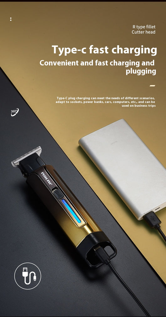 Cortadora de Cabello Eléctrica Profesional Retro con Grabado de Precisión - Image 17