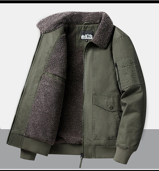 Chaqueta Cargo Cálida con Forro Polar para Hombre - Image 4