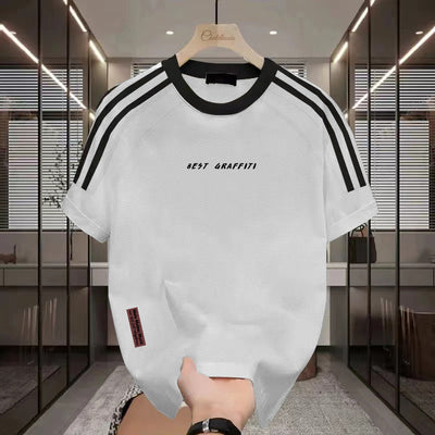 Camiseta Manga Corta de Algodón Pesado para Hombre - Verano - Image 2