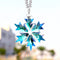 Adorno Cristal Copo de Nieve para Auto - Decoración Interior Elegante