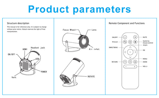 Proyector Portátil 4K Mini con Bluetooth para Cine en Casa - Image 12