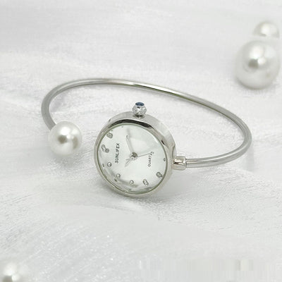Reloj Pulsera de Perlas para Mujer - Diseño Elegante y Minimalista - Image 4