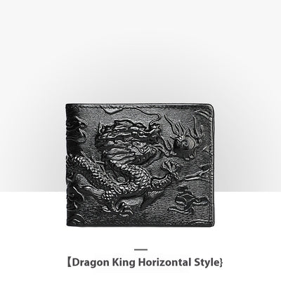 Cartera de Cuero Artesanal Grabada Retro para Hombre - Image 4