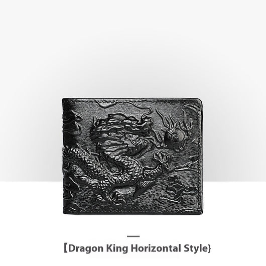 Cartera de Cuero Artesanal Grabada Retro para Hombre - Image 4