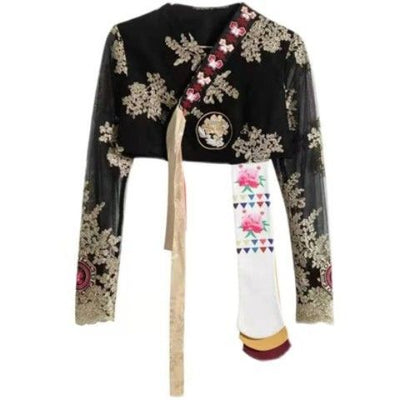 Conjunto de Falda de Danza con Bordados Elegantes para Mujer - Image 3