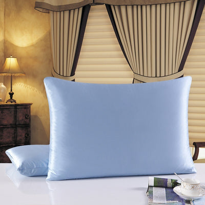 Funda de Almohada Doble Cara de Seda Pura 19 M Color Sólido - Image 15