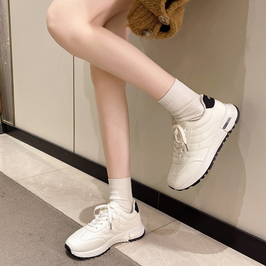Zapatillas Plataforma Blancas para Mujer - Estilo Otoño - Image 6