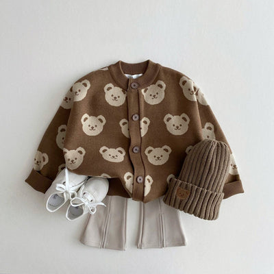 Suéter Abrigo Infantil Osito Adorable Cuello Redondo - Image 12