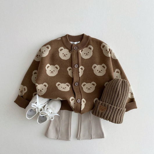 Suéter Abrigo Infantil Osito Adorable Cuello Redondo - Image 12