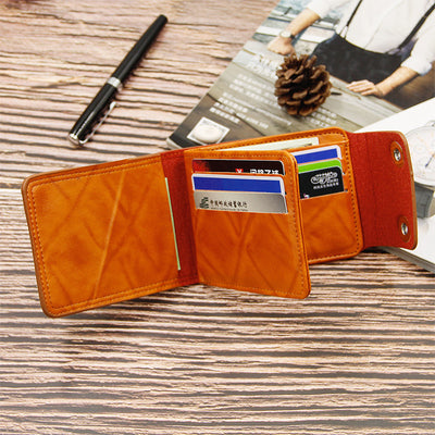 Billetera Corta Multifuncional para Hombre con Doble Cierre - Image 3