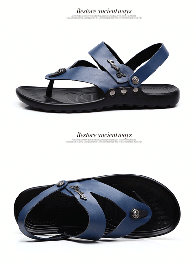 Sandalias de Cuero para Hombre - Chanclas de Playa Cómodas - Image 7
