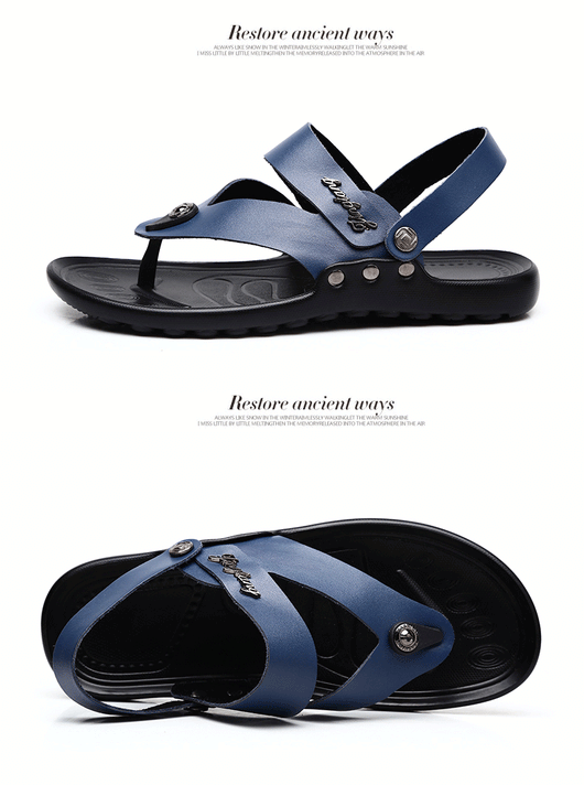 Sandalias de Cuero para Hombre - Chanclas de Playa Cómodas - Image 7