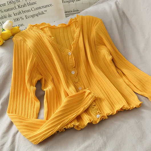 Cardigan Tipo Chal de Seda Helada - Protección Solar y Estilo Ligero - Image 15