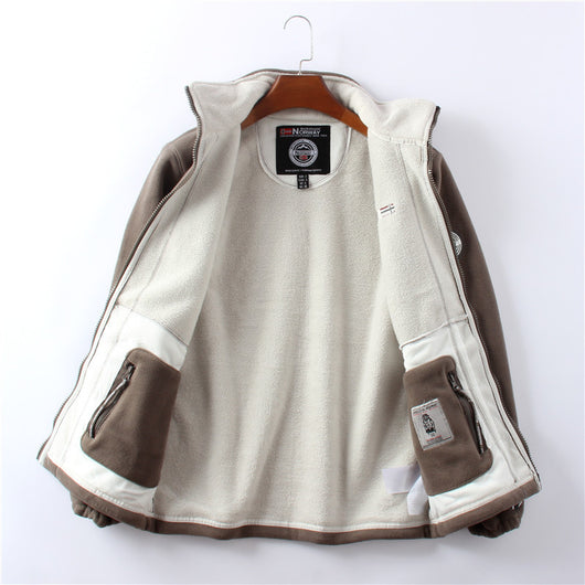 Chaqueta Polar Térmica Hombre Doble Cara Acolchada - Image 29