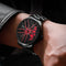 Reloj de Cuarzo Impermeable con Ruedas de Acero Inoxidable para Hombre