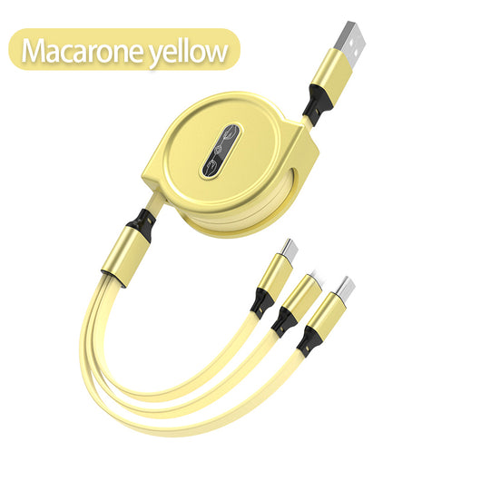 Cable de Carga Rápida 3 en 1 Telescópico Macaron 3A - Image 6