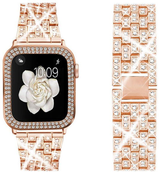 Funda Protectora para Reloj Infantil con Correa de Metal y Diamantes
