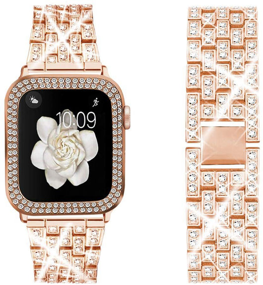 Funda Protectora para Reloj Infantil con Correa de Metal y Diamantes