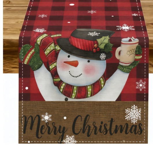 Mantel Navideño con Muñeco de Nieve - Decoración Festiva - Image 11