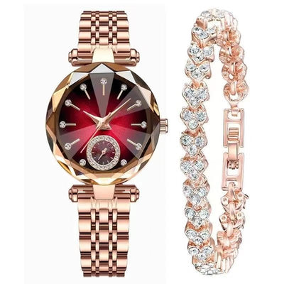 Reloj de Cuarzo Elegante para Mujer con Detalles de Diamante - Image 9