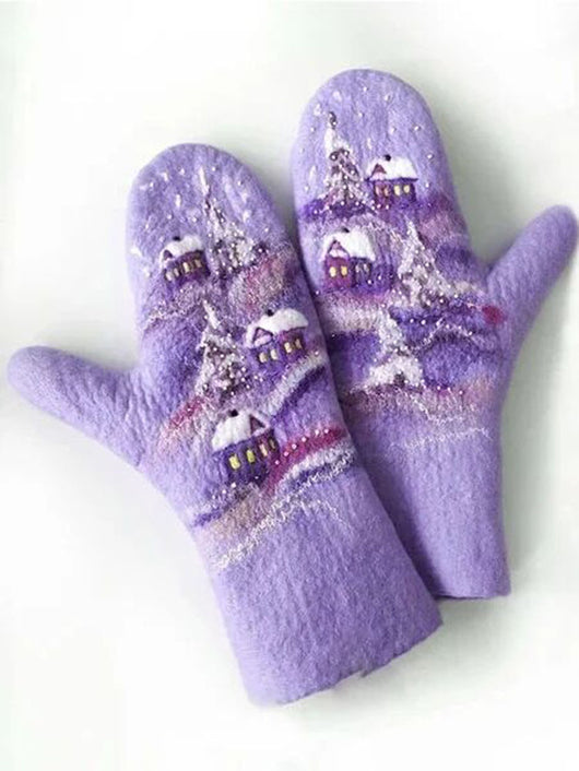 Guantes Navideños Térmicos Impresos para Invierno - Image 3