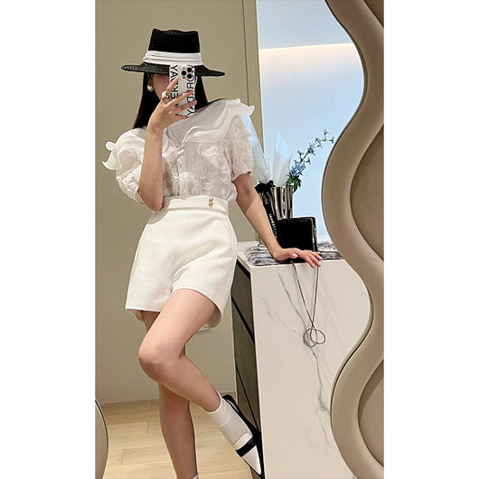 Blusa Básica de Manga Corta para Mujer - Image 4