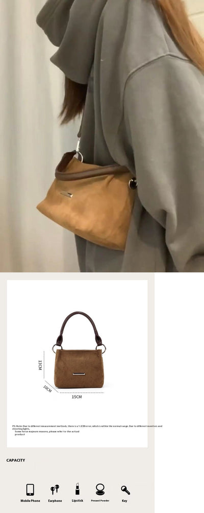 Bolso Mensajero Portátil de Ante Frosted para Mujer - Image 6
