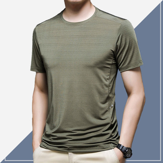 Camiseta Manga Corta Ice Silk Verano para Hombre - Image 10