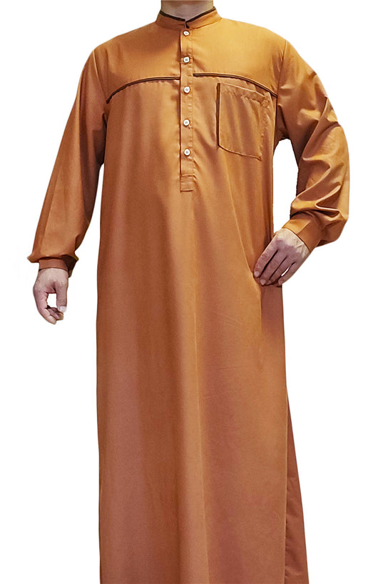Thobe Árabe Premium para Hombre - Ropa de Adoración Islámica