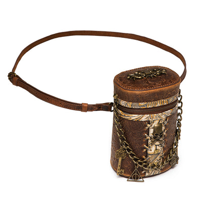 Bolso Bucket Retro de Cuero Genuino para Mujer - Image 13