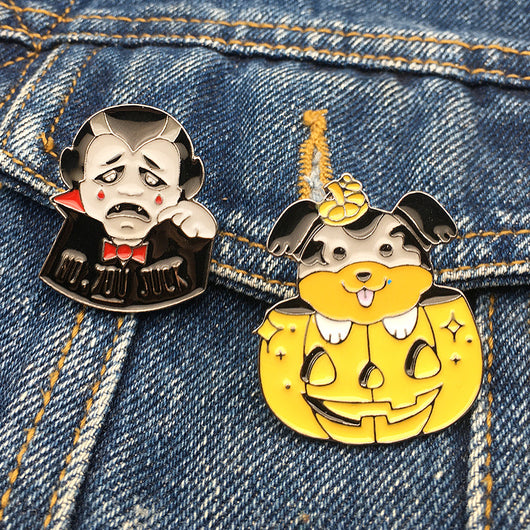 Broche Halloween Serie Calabaza Perro Drácula - Image 5