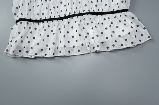 Camiseta de Malla con Lunares - Diseño Sexy Escote Profundo - Image 21