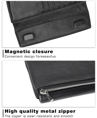Billetera de Cuero Genuino Premium - Cartera Manual de Piel de Res - Image 33