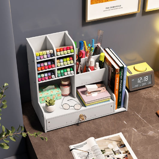 Caja Organizadora Multifuncional de Alta Capacidad con Soporte Inclinado para Bolígrafos - Image 4