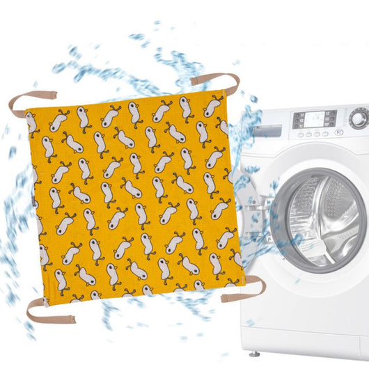 Hamaca Colgante para Gatos de Algodón y Lino Transpirable - Cama Resistente Multicolor con Gancho - Image 13