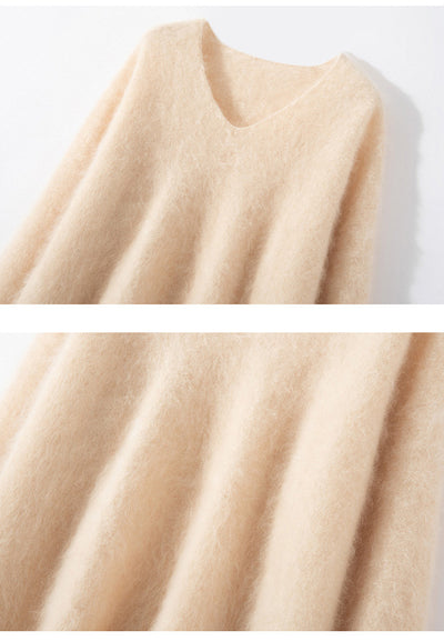 Suéter Holgado de Cuello V para Otoño e Invierno - Suave y Cómodo - Image 7
