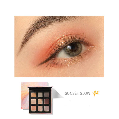Paleta de Sombras Nacaradas con Purpurina - 9 Colores de Larga Duración - Image 9