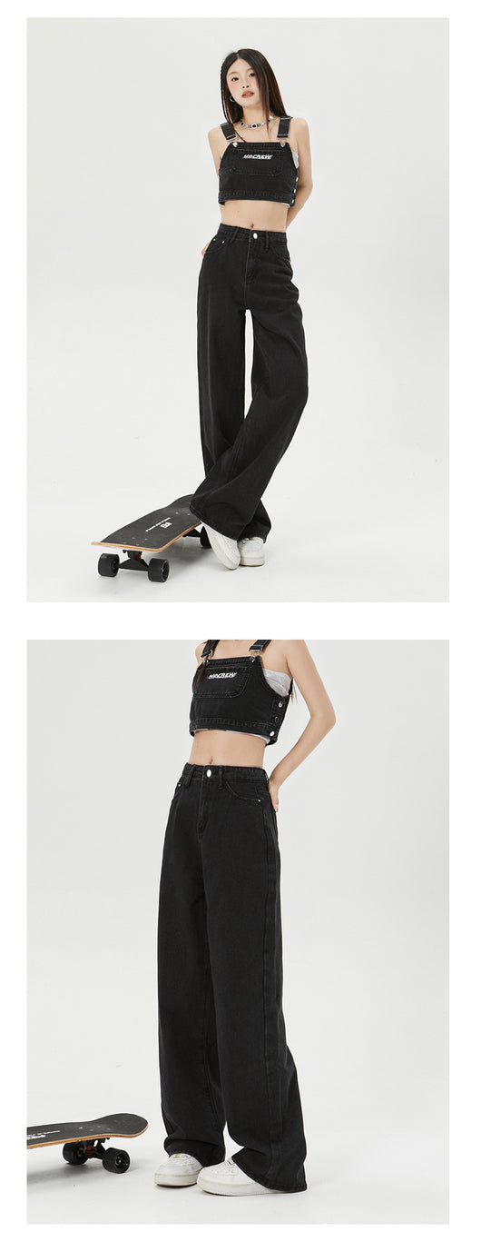 Jeans Rectos Amplios con Efecto Adelgazante y Drapeado Fluido - Image 18
