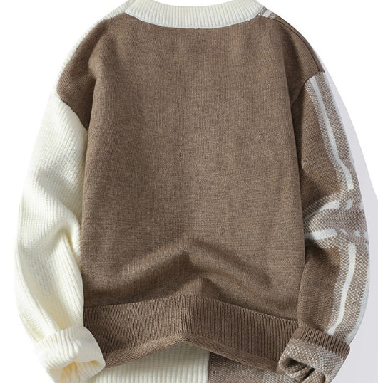 Suéter Casual de Cuello Redondo Tejido para Hombre - Image 10