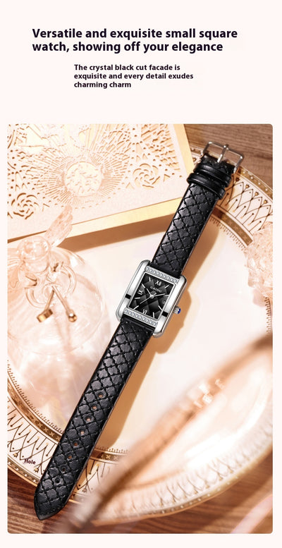 Reloj de Cuarzo Cuadrado Diamante - Lujo Asequible Retro - Image 18