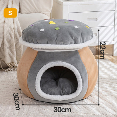 Nido Térmico Desmontable para Gatos y Conejos - Felpa Gruesa Invierno - Image 8